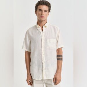Gant The Linen Shirt Regular Fit in Light Pink , size M